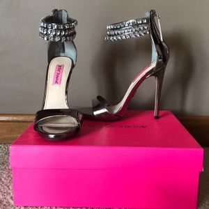 Betsy Johnson Silver Heels